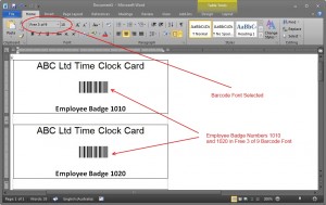 Figure 2 -Simple Employee Badge Design