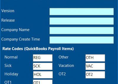 Configuring Time Clock MTS for QuickBooks Data Export