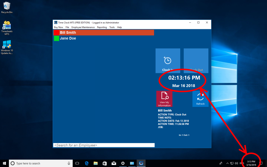Time Clock MTS and Daylight Savings Time Clock MTS