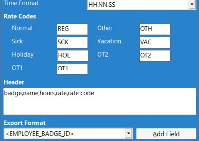 Edit Export Format