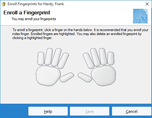 Enroll Employee Fingerprints