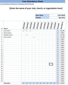 Attendance Sheet