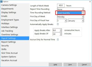 The Payroll Settings Screen