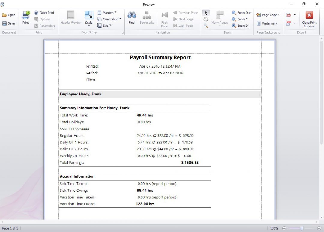 Payroll Time Clock Software