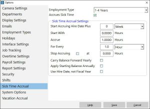 Define flexible sick time accrual schemes.