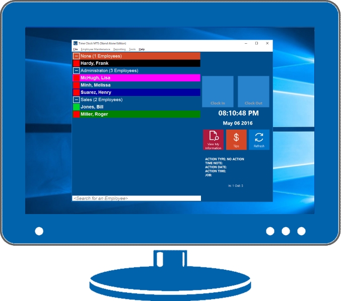 Time Clock MTS Stand Alone Edition