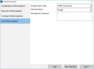 Store employee taxation information.