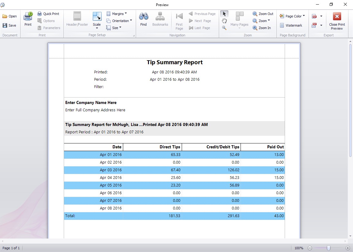 Reporting On Employee Tips In Your Time Clock Software Reporting On Employee Tips In Your Time Clock Software