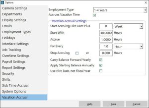 Define flexible vacation accrual schemes.