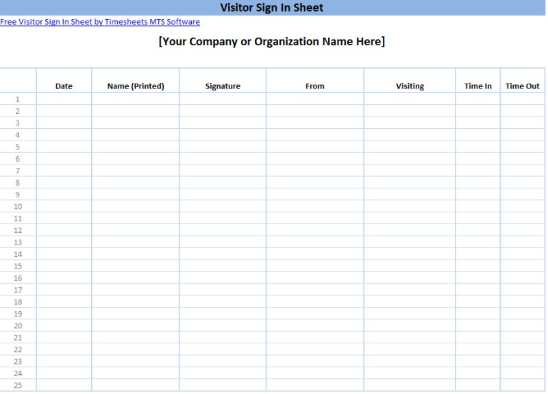 Free Sample Sign In Sheet Template from www.timeclockmts.com